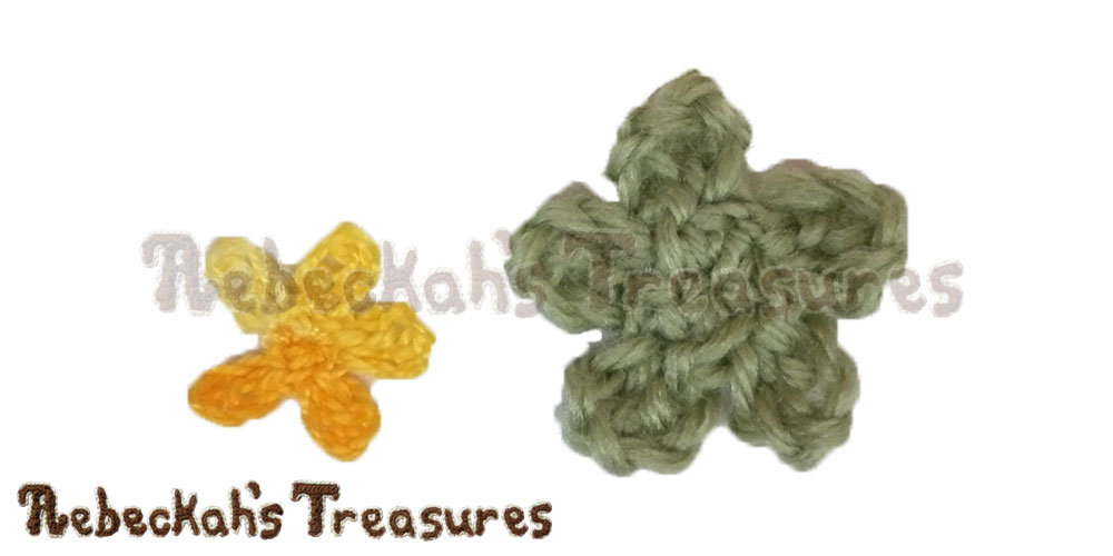 Small Sea Flower Motifs | FREE crochet patterns via @beckastreasures | Enchanting appliqués for under the sea projects! #motif #crochet #seaflower