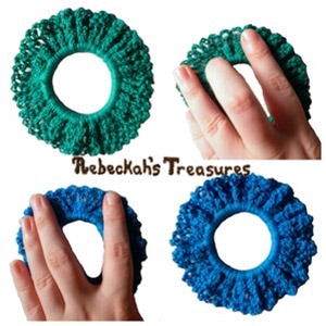 #4 - Easy Crochet Scrunchy | 12 BEST FREE Crochet Patterns of ALL TIME - 2016 Edition by @beckastreasures from 2016