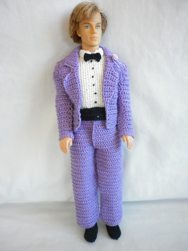 Crochet Ken Groom Tuxedo