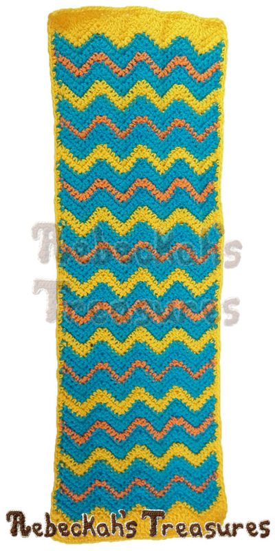 Surfer Dude Fashion Doll Chevron Towel | NEW crochet design via @beckastreasures | #ken #crochet