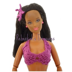 Crochet Barbie Mermaid Top A by Rebeckah's Treasures