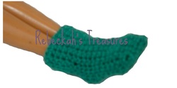 Crochet Barbie Mermaid Socks by Rebeckah's Treasures