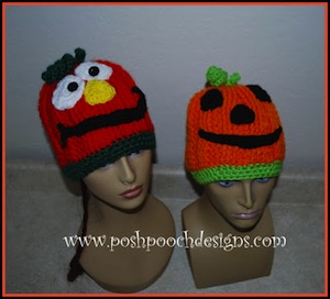 Silly Pumpkin Hat by Sara of Posh Pooch Designs - Featured on @beckastreasures Saturday Link Party!