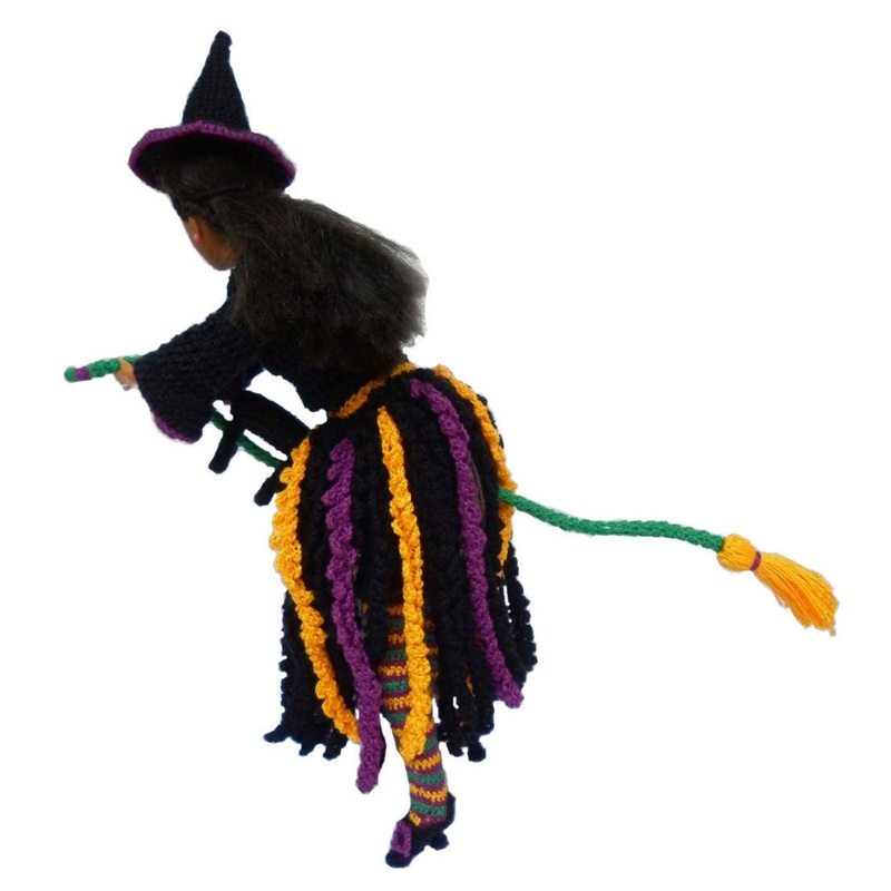 Rebeckah's Treasures: Flying Crochet Barbie Witch ~ Halloween Barbie Costume Pattern