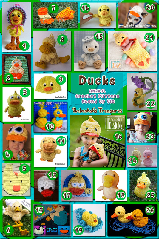 26 Fantastic Wacky Quacky Ducks – via @beckastreasures with @stitch11_corina | 11 Easter Animal Crochet Pattern Round Ups!