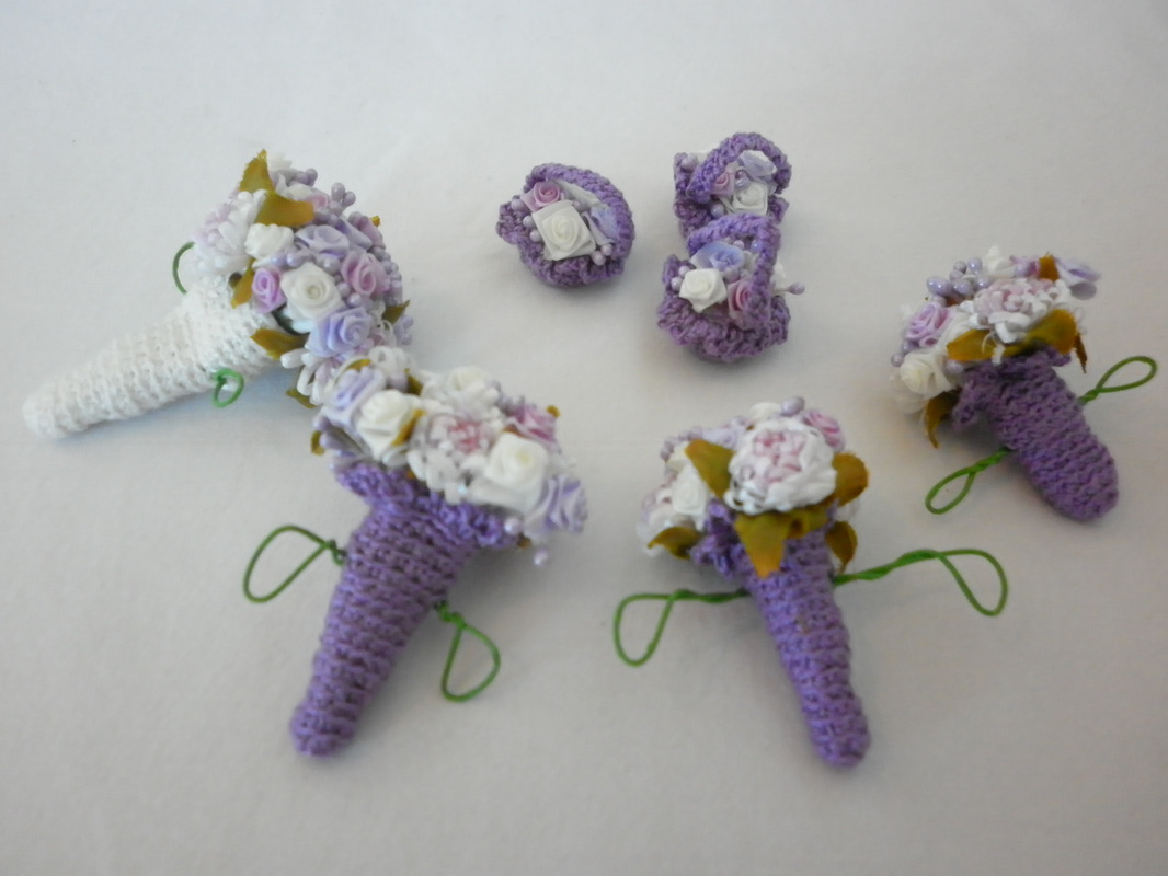 Crochet Barbie Flower Bouquets 