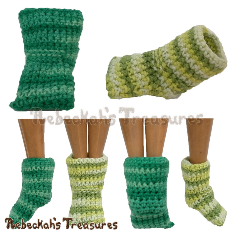 Mermaid Sock by @beckastreasures | Keep the doll's feet from poking out and dress her with ease!