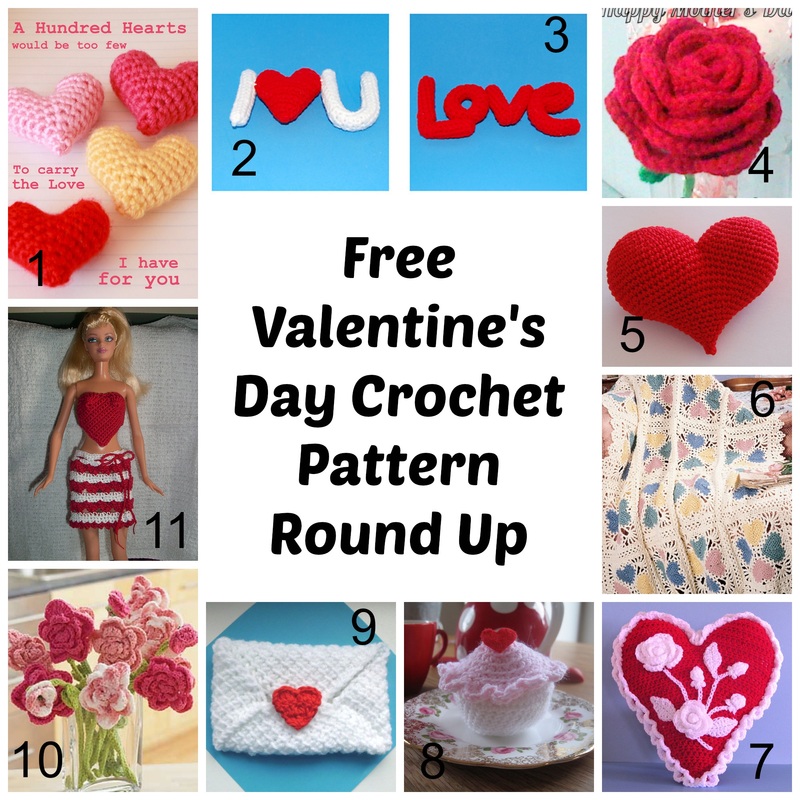Free Valentine's Day Crochet Pattern Round Up