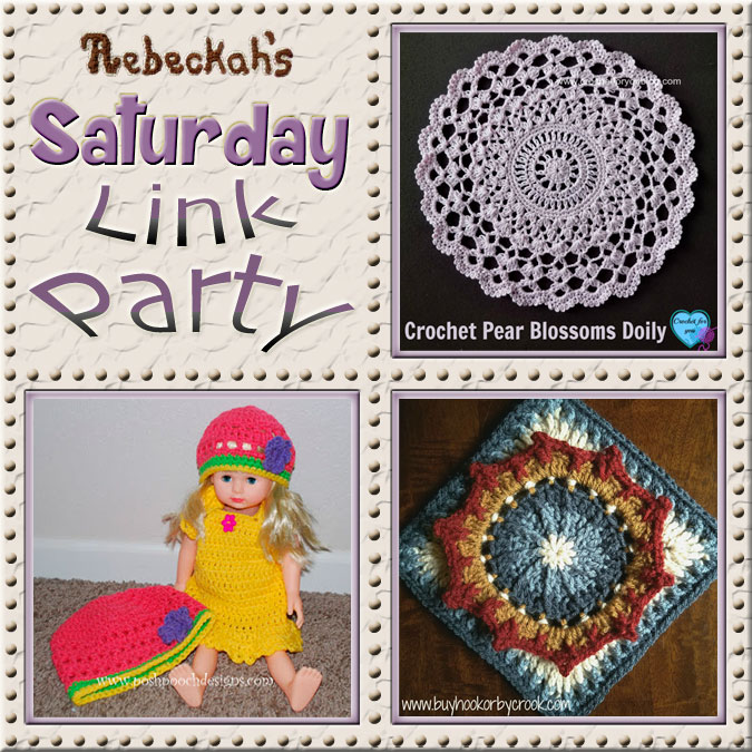Share what you're making, increase your reach and have some fun with Rebeckah's 42nd Saturday Link Party with @beckastreasures | Featuring @erangi_udeshika @PoshPoochDesign & @BuyHookByCrook