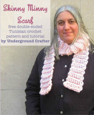 Skinny Minny Scarf by Marie of Underground Crafter | Featured on @beckastreasures Saturday Link Party with @UCrafter!