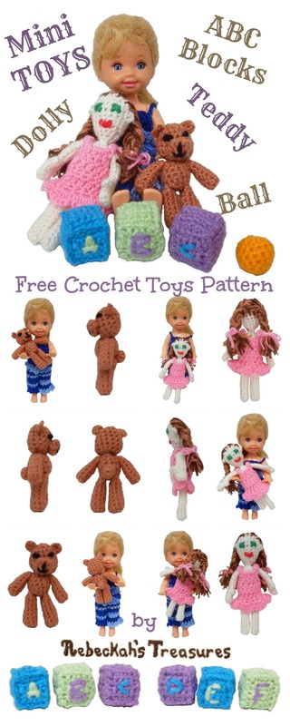 Barbie Doll Toys for Kelly - Free Crochet Patterns