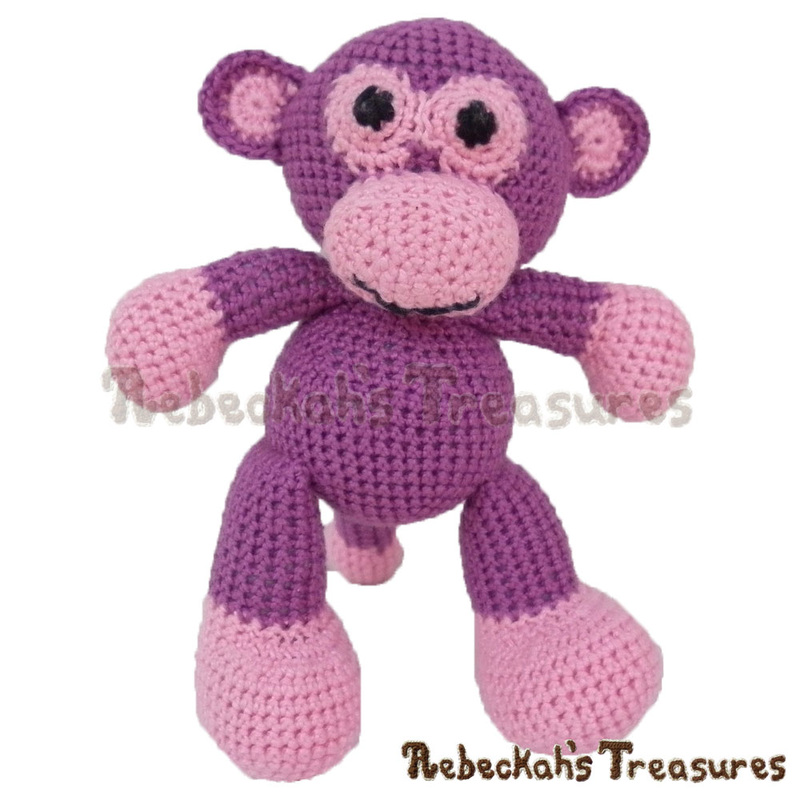 Amigurumi Grape Ape Monkey Cal - Part 1 via @beckastreasures / Join me as we crochet this magnificent amigurumi Grape Ape Monkey, who likes getting into mischief and making you laugh!