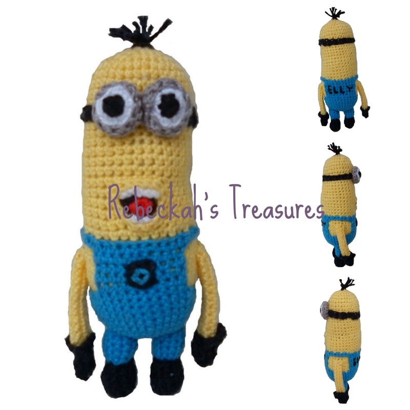 Crochet Minion by Rebeckah's Treasures