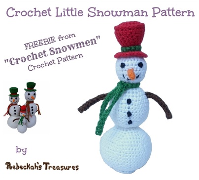 Rebeckah's Treasures' Crochet Little Snowman Free Pattern