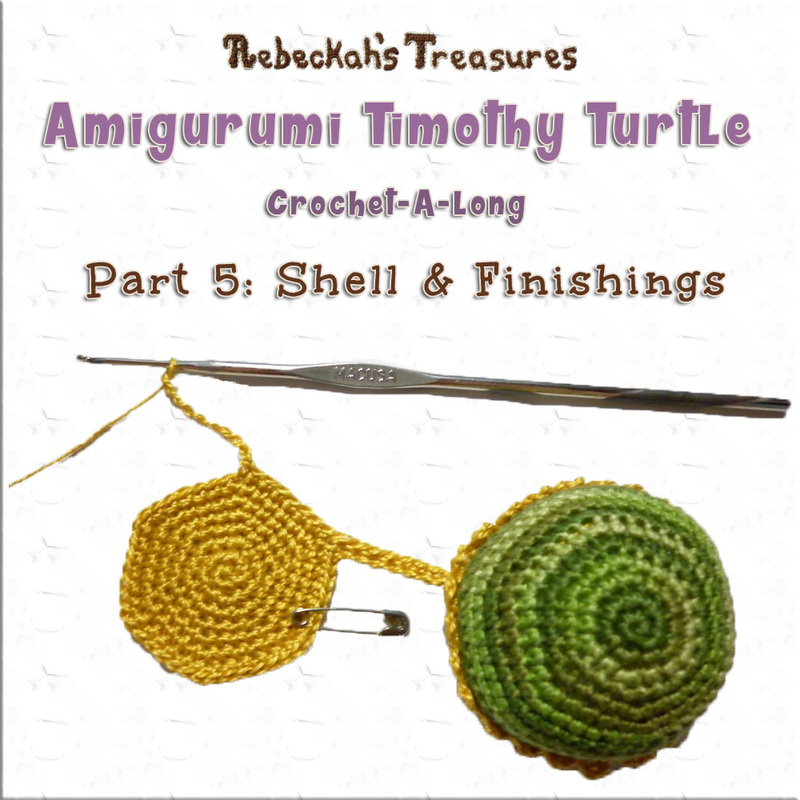 Timothy Turtle #CAL - Part 5: Shell & Finishing Touches with @beckastreasures / Join the fun as we crochet this adorable amigurumi turtle...