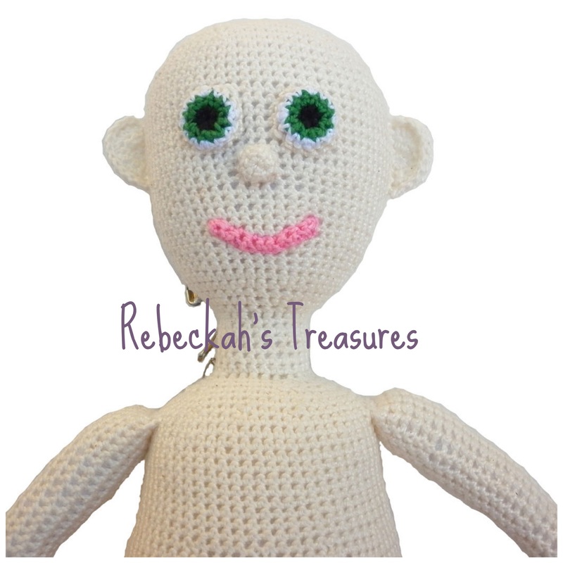WIP Crochet Amigurumi Dolly by Rebeckah's Treasures