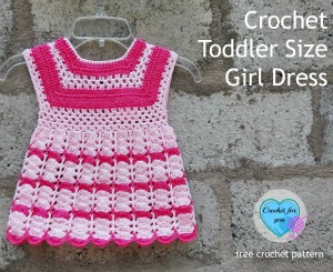Crochet Toddler Size Girl Dress by Erangi of Crochet for you - Featured on @beckastreasures Saturday Link Party!