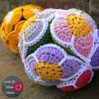 Look At What I Made- Crochet Flower Ball Pattern (Amish Puzzle Ball)