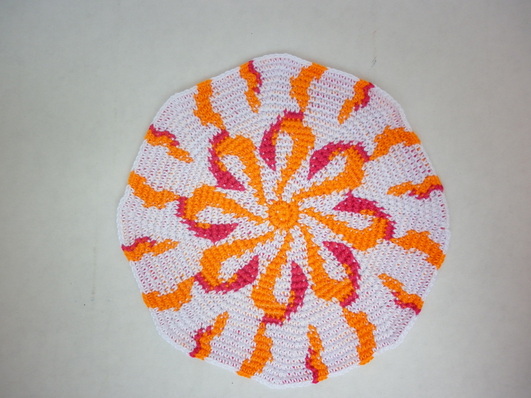 Tapestry Crochet Coaster