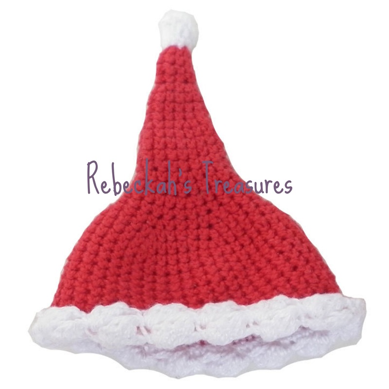 Crochet Santa Ken Claus Hat by Rebeckah's Treasures