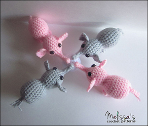 Baby Elephants - Free Crochet Pattern by @melissaspattrns | Featured at Melissa's Crochet Patterns - Sponsor Spotlight Round Up via @beckastreasures | #fallintochristmas2016 #crochetcontest #spotlight #crochet #roundup