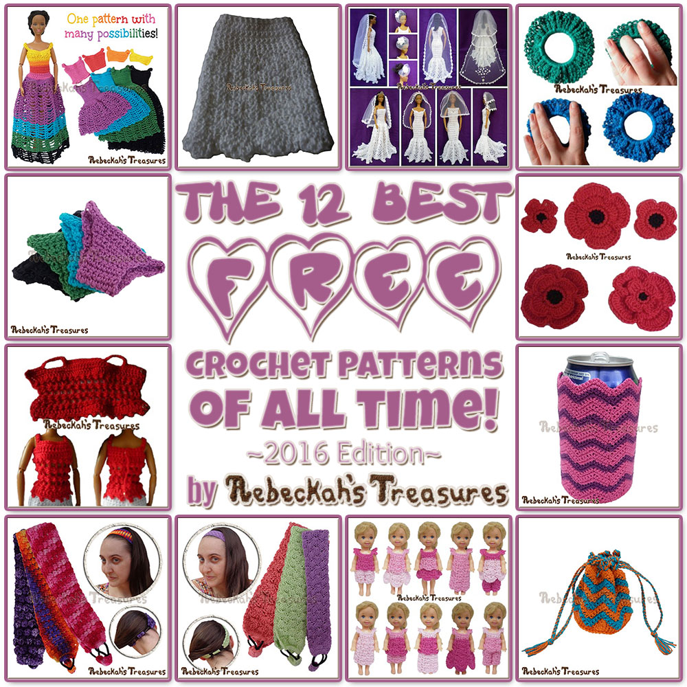 The| 12 BEST FREE Crochet Patterns of ALL TIME - 2016 Edition by @beckastreasures from 2016