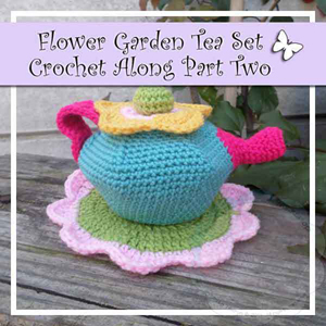 Flower Garden Tea Set CAL Part Two | Featured on @beckastreasures Saturday Link Party 54 with @CCWJoanita!