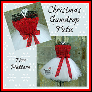 Christmas Gumdrop Tutu - Free Crochet Pattern by @countrywillow12 | Featured at Country Willow Designs - Sponsor Spotlight Round Up via @beckastreasures | #fallintochristmas2016 #crochetcontest #spotlight #crochet #roundup