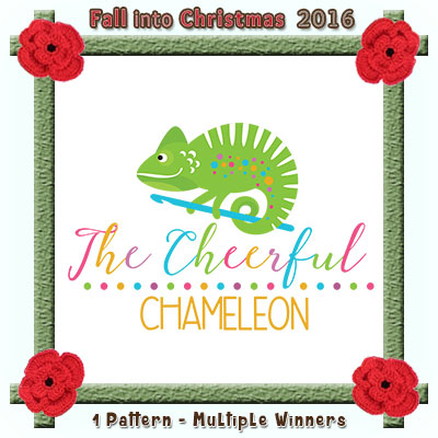 The Cheerful Chameleon is a prize sponsor in this year's Fall into Christmas #crochet #contest hosted by @beckastreasures with @CheeryChameleon! | SUBMISSIONS close December 4th, 2016 | VOTING begins December 5th, 2016 | What are you waiting for? Submit your 3 favourite projects TODAY and #WIN!!! | Learn more here: https://goo.gl/zYdFsN #fallintochristmas2016