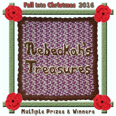 Rebeckah's Treasures presents Fall into Christmas #crochet #contest 2016 via @beckastreasures featuring 26 prize sponsors! | SUBMISSIONS close December 4th, 2016 | VOTING begins December 5th, 2016 | What are you waiting for? Submit your 3 favourite projects TODAY and #WIN!!! | Learn more here: https://goo.gl/zYdFsN #fallintochristmas2016