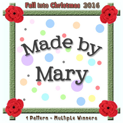Made by Mary is a prize sponsor in this year's Fall into Christmas #crochet #contest hosted by @beckastreasures with #madebymary! | SUBMISSIONS close December 4th, 2016 | VOTING begins December 5th, 2016 | What are you waiting for? Submit your 3 favourite projects TODAY and #WIN!!! | Learn more here: https://goo.gl/zYdFsN #fallintochristmas2016
