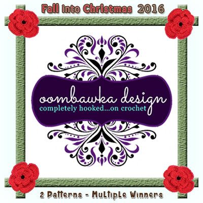 Oombawka Design is a prize sponsor in this year's Fall into Christmas #crochet #contest hosted by @beckastreasures with @OombawkaDesign! | SUBMISSIONS close December 4th, 2016 | VOTING begins December 5th, 2016 | What are you waiting for? Submit your 3 favourite projects TODAY and #WIN!!! | Learn more here: https://goo.gl/zYdFsN #fallintochristmas2016