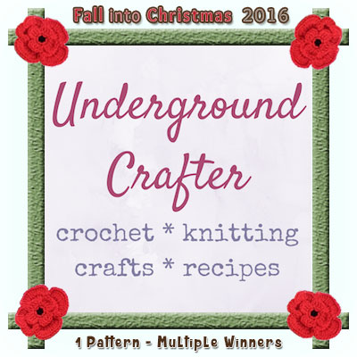 Underground Crafter is a prize sponsor in this year's Fall into Christmas #crochet #contest hosted by @beckastreasures with @ucrafter! | SUBMISSIONS close December 4th, 2016 | VOTING begins December 5th, 2016 | What are you waiting for? Submit your 3 favourite projects TODAY and #WIN!!! | Learn more here: https://goo.gl/zYdFsN #fallintochristmas2016