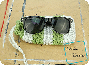 Diana Sunglasses Bag - Free Crochet Pattern by @divinedebrisweb | Featured at Divine Debris - Sponsor Spotlight Round Up via @beckastreasures | #fallintochristmas2016 #crochetcontest #spotlight #crochet #roundup