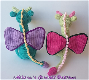 Mr and Mrs Dragon - Crochet Pattern by @melissaspattrns | Featured at Melissa's Crochet Patterns - Sponsor Spotlight Round Up via @beckastreasures | #fallintochristmas2016 #crochetcontest #spotlight #crochet #roundup