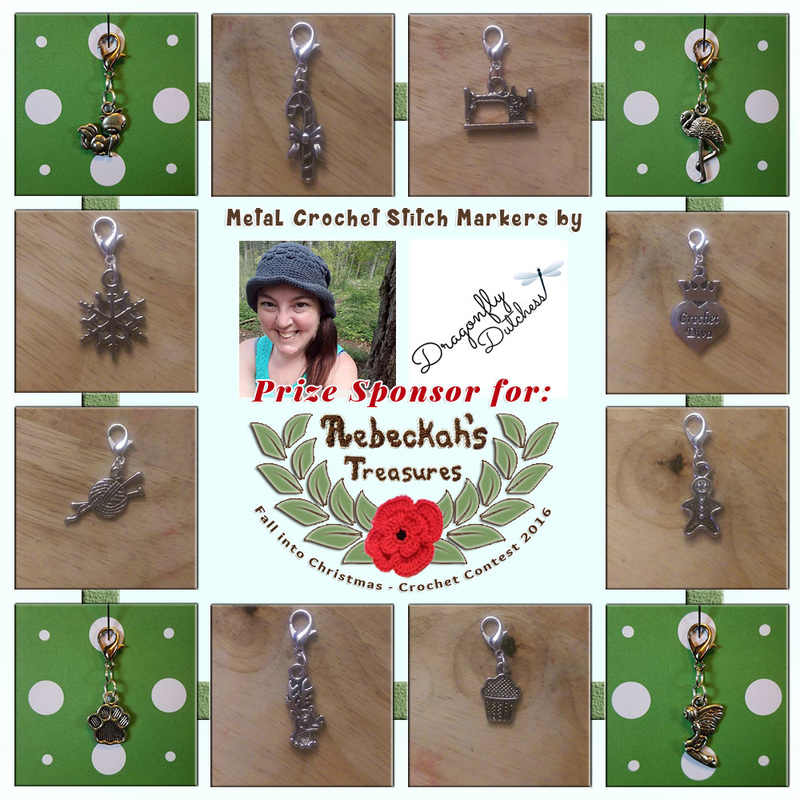 Metal Crochet Stitch Markers by #DragonflyDutchess to BUY or #WIN! | Featured at Dragonfly Dutchess - Sponsor Spotlight Round Up via @beckastreasures | #fallintochristmas2016 #crochetcontest #spotlight #crochet #roundup