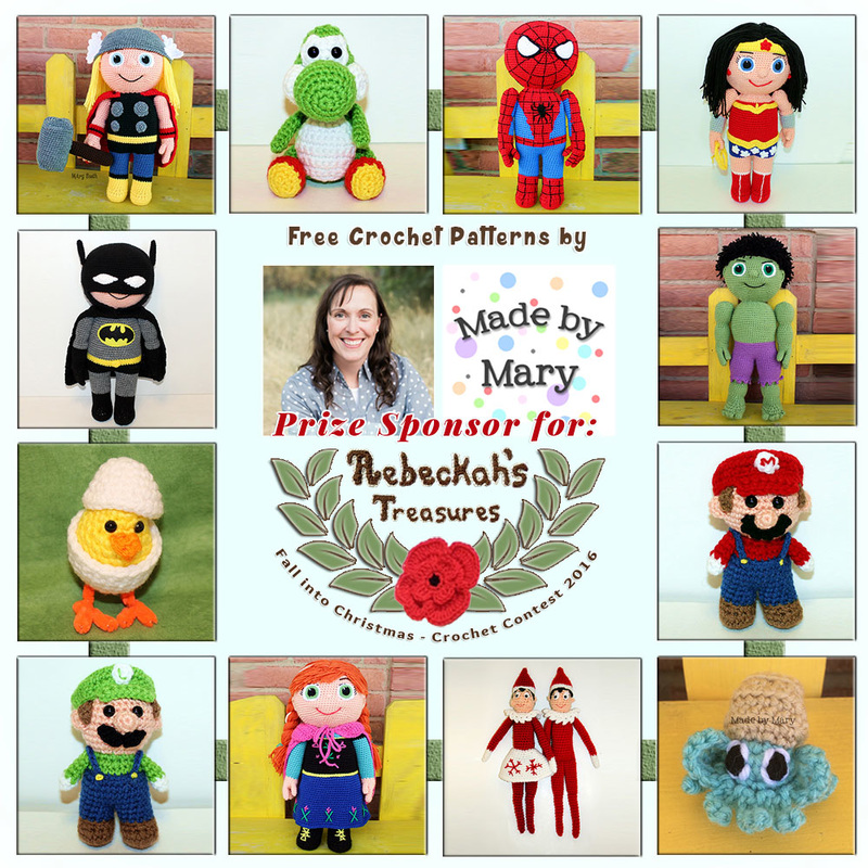 #Free Crochet Patterns by #MadebyMary to enjoy now! | Featured at Made by Mary - Sponsor Spotlight Round Up via @beckastreasures | #fallintochristmas2016 #crochetcontest #spotlight #crochet #roundup