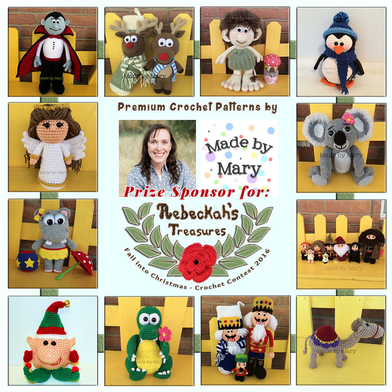Premium Crochet Patterns by #MadebyMary to BUY or #WIN! | Featured at Made by Mary - Sponsor Spotlight Round Up via @beckastreasures | #fallintochristmas2016 #crochetcontest #spotlight #crochet #roundup