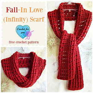 Fall in Love (Infinity) Scarf | Featured at Tuesday Treasures #23 via @beckastreasures with @erangi_udeshika | #crochet