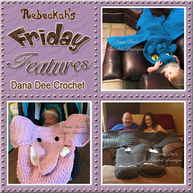 Meet Dana Draves of Dana Dee Crochet! | Friday Feature #11 via @beckastreasures with #danadeecrochet | See 3 #crochet pattern features we all love and get to know her more! | See the latest designer features here: https://goo.gl/UIvoYx OR SIGN UP to get featured at Rebeckah's Treasures here: https://goo.gl/xjDP52