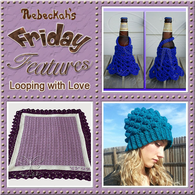 Meet Ashley Bower from Looping with Love! | Friday Feature #17 via @beckastreasures with  @LoopingWithLove | See 3 #crochet pattern features we all love and get to know her more! | See the latest designer features here: https://goo.gl/UIvoYx OR SIGN UP to get featured at Rebeckah's Treasures here: https://goo.gl/xjDP52