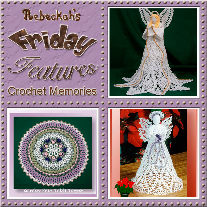 Cylinda Mathews - Crochet Memories | Friday Feature #4 via @beckastreasures with @crochetmemories | Come see 3 pattern features + get to know a little about her! #crochet #designer