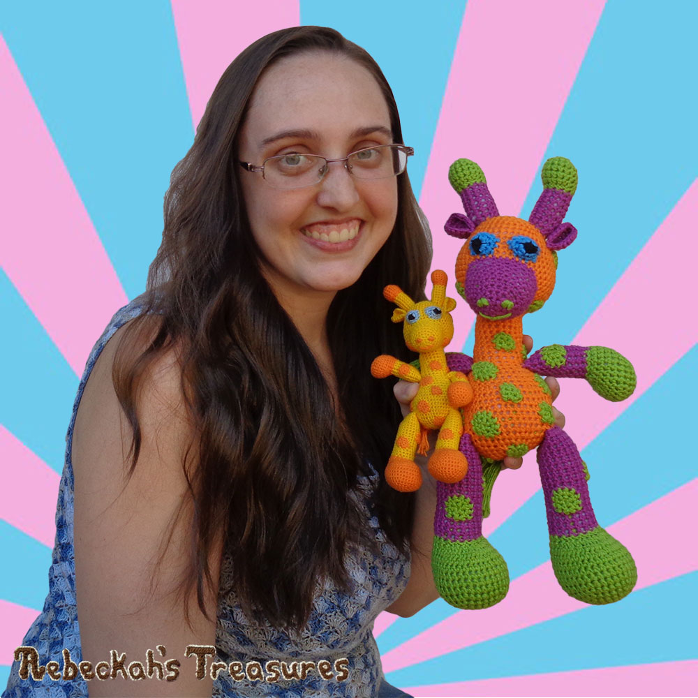 Otis, April & I are so happy you're here today! | #Otis #Giraffe - #Amigurumi Crochet-A-Long by @beckastreasures | #OtisGiraffeCAL Part 6: HEAD & FINISHING TOUCHES - Watch the #Video #Tutorial AND #Download the crochet pattern for this part of the #CAL in #English #Dansk #Nederlands #Deutsche #עִברִית #Español & #Svenska! | #crochet #pattern #April #YouTube