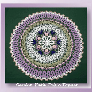 Garden Path Table Topper | Friday Feature #4 via @beckastreasures with @crochetmemories #crochet