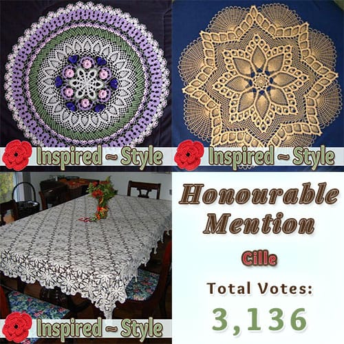 Cille | HIGHEST VOTES - Honourable Mention at @beckastreasures | Fall into Christmas Crochet Contest 2016 (October 30th - December 21st)