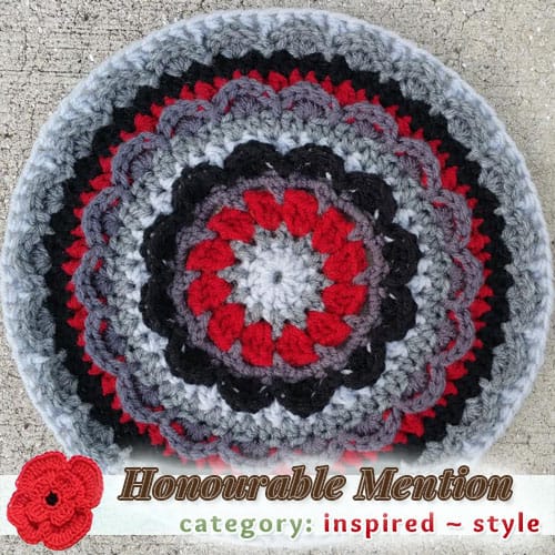 Halcyon Hydrangea Mandala | STYLE Category - Honourable Mention (more than 100 votes) at @beckastreasures | Fall into Christmas Crochet Contest 2016 (October 30th - December 21st)