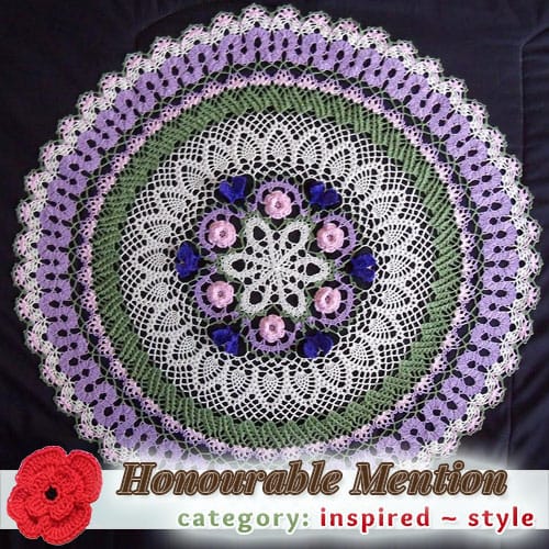 Garden Path | STYLE Category - Honourable Mention (more than 100 votes) at @beckastreasures | Fall into Christmas Crochet Contest 2016 (October 30th - December 21st)