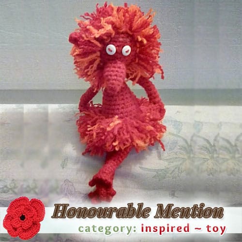 Labyrinth Fire Dancer | TOY Category - Honourable Mention (more than 100 votes) at @beckastreasures | Fall into Christmas Crochet Contest 2016 (October 30th - December 21st)