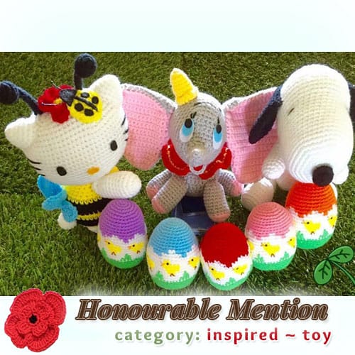 Easter Garden Friends | TOY Category - Honourable Mention (more than 100 votes) at @beckastreasures | Fall into Christmas Crochet Contest 2016 (October 30th - December 21st)