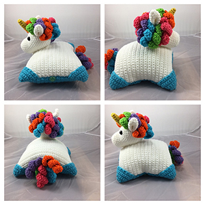 Unicorn Pillow Pal - Crochet Pattern by @lisakingsley4 | Featured at Lisa Kingsley Designs - Sponsor Spotlight Round Up via @beckastreasures | #fallintochristmas2016 #crochetcontest #spotlight #crochet #roundup